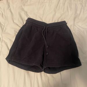 Aritzia Navy Sweat Shorts